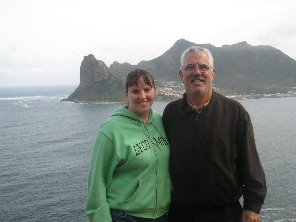 Dad and I exploring Cape of Good Hope in South Africa.