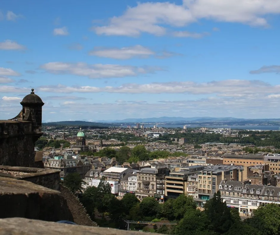 View from Edinburgh from the Edinburgh Castle