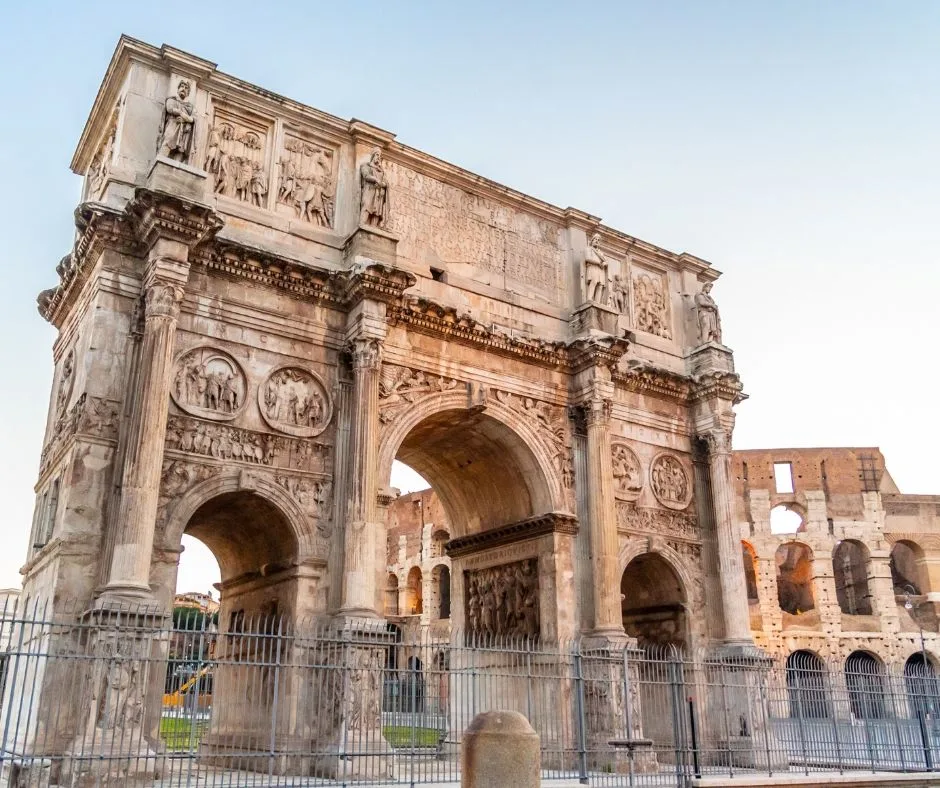 The Arch of Titus is next to the Colosseum and depicts the story of the 60,000 slaves (mostly Jewish) who built the Colosseum in under 10 years. Don't miss this incredible architecture during your 3 days in Rome