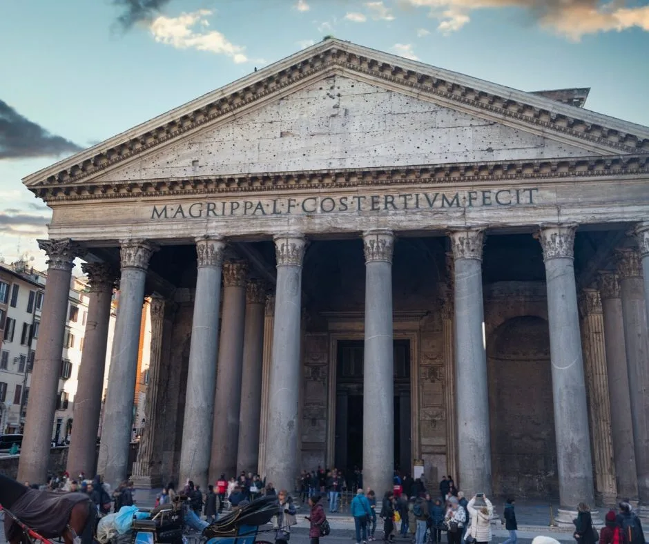 The Pantheon, now a church, is an icon of ancient Rome. You can actually see it twice if you wanted to on this three days in Rome itinerary.