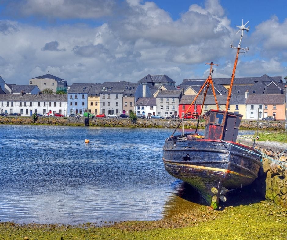 The colorful  houses of the Long Walk should not be missed during your two days in Galway