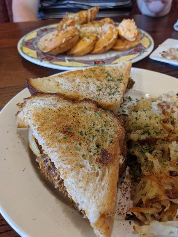 Pulled pork grilled cheese from Miss Shirley;s, one of the best places to eat in Baltimore. 