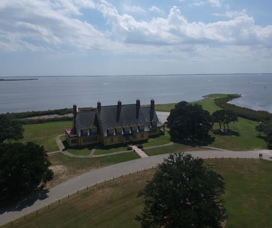 The historic Whalehead club is an icon of Corolla, NC. 