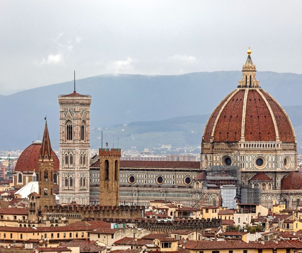 The Duomo of Florence. Taking a cooking class in Florence is one of the best things to do in winter in Italy. 