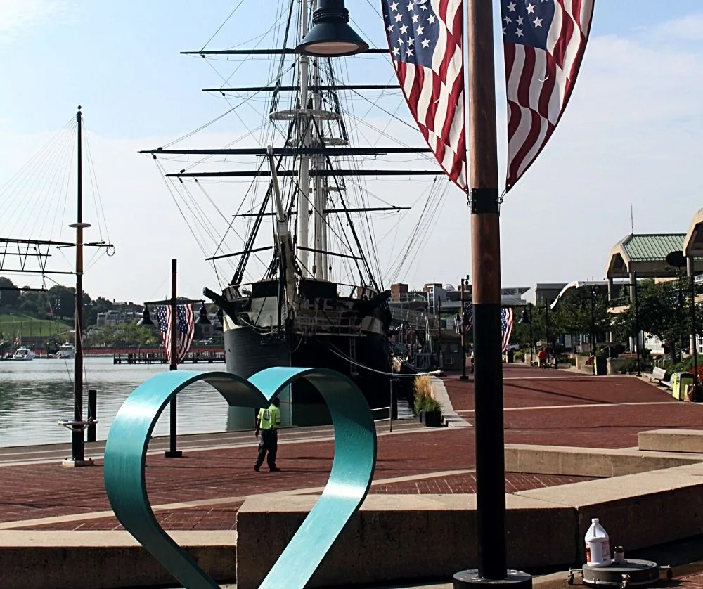 The harbor of Baltimore, one of the best destinations to visit in the United States. 