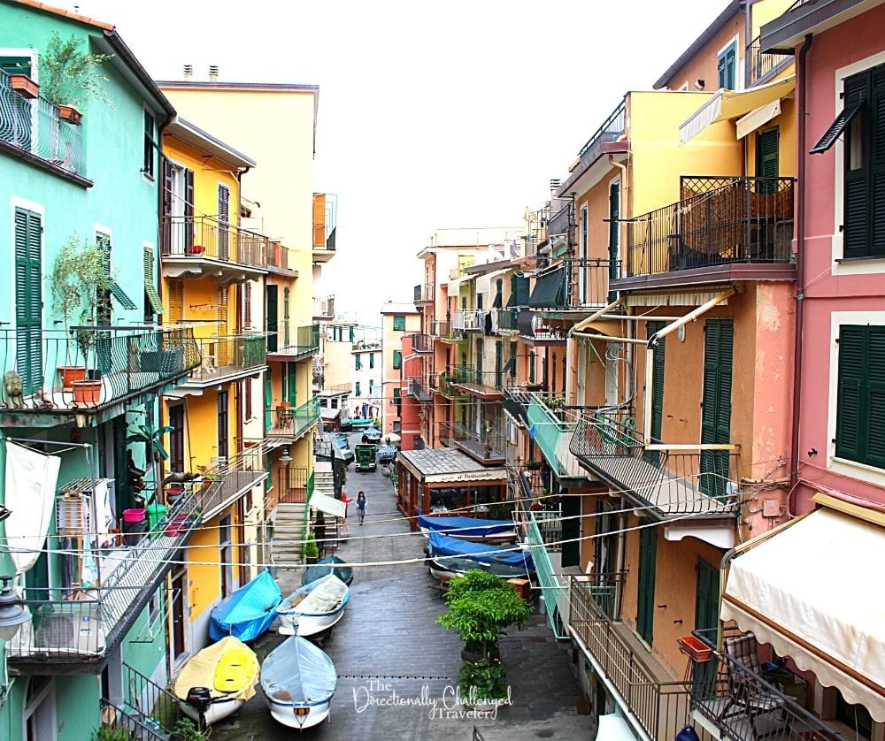 The streets of Manarola, Italy