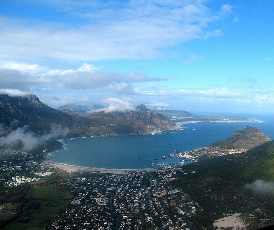 Aerial view of Cape Town