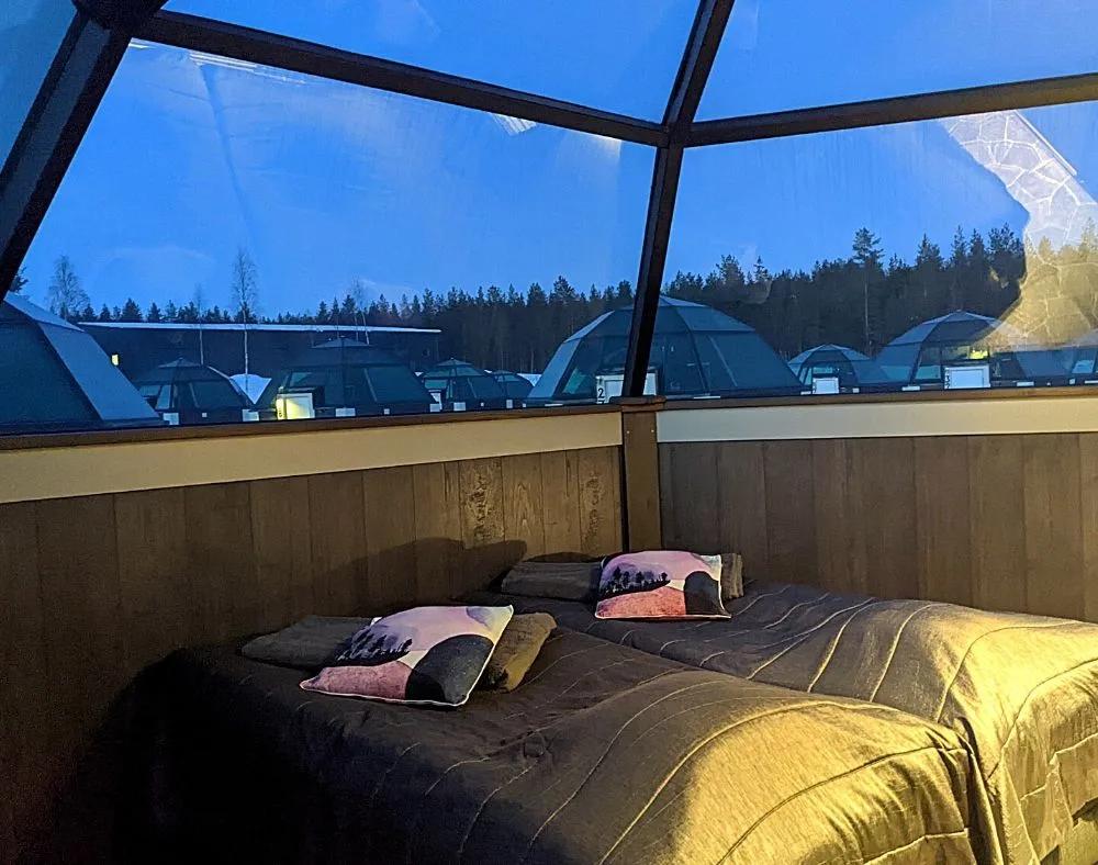 The rooms inside the Arctic Snow Hotel & Glass Igloos