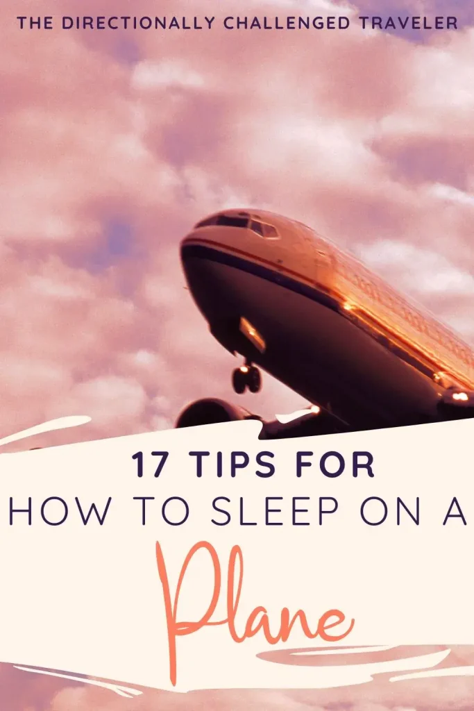 How to sleep on a plane pin