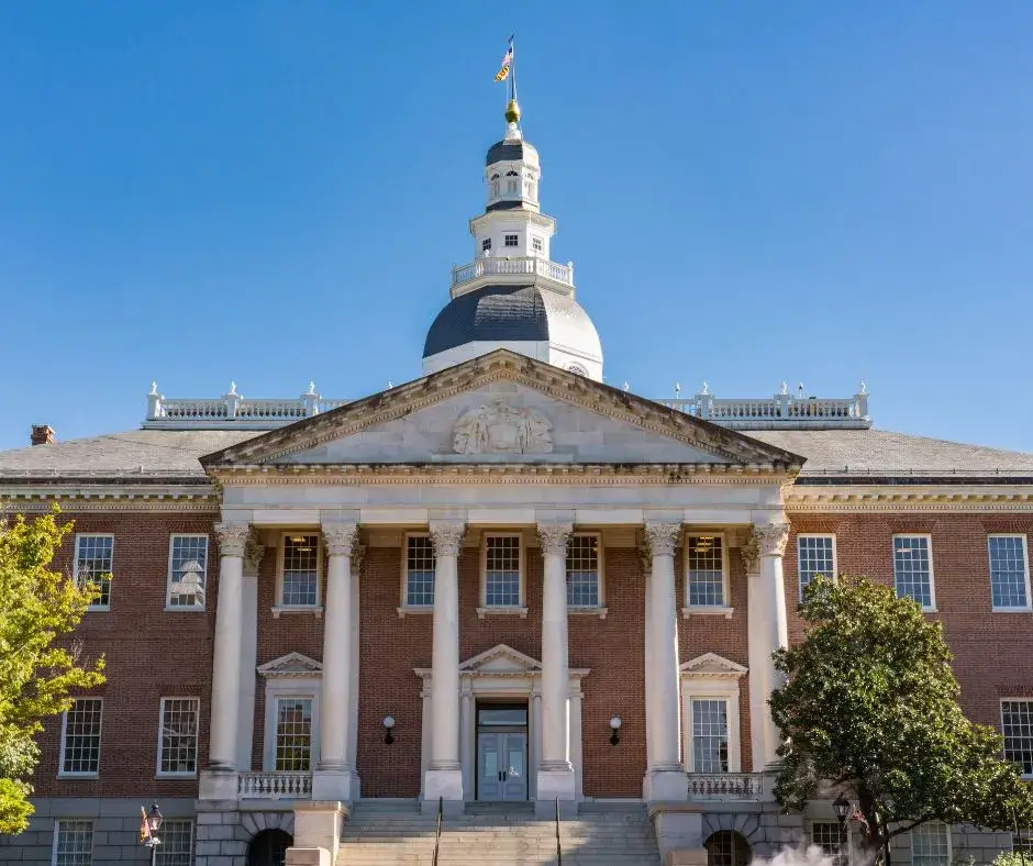 Maryland State House is one of the best free things to do in Annapolis, Maryland