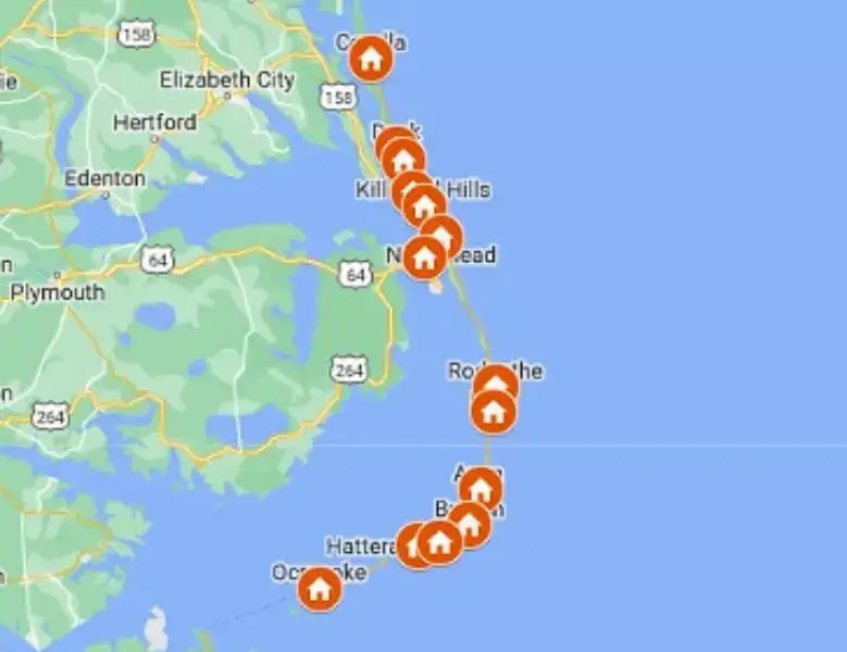 Towns of the Outer Banks, North Carolina
