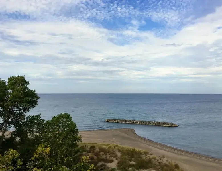 Presque Isle State Park is a great day trip from Pittsburgh, PA