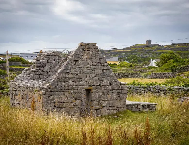 Ruins of Aran Islands is awesome to explore in Ireland in Autumn