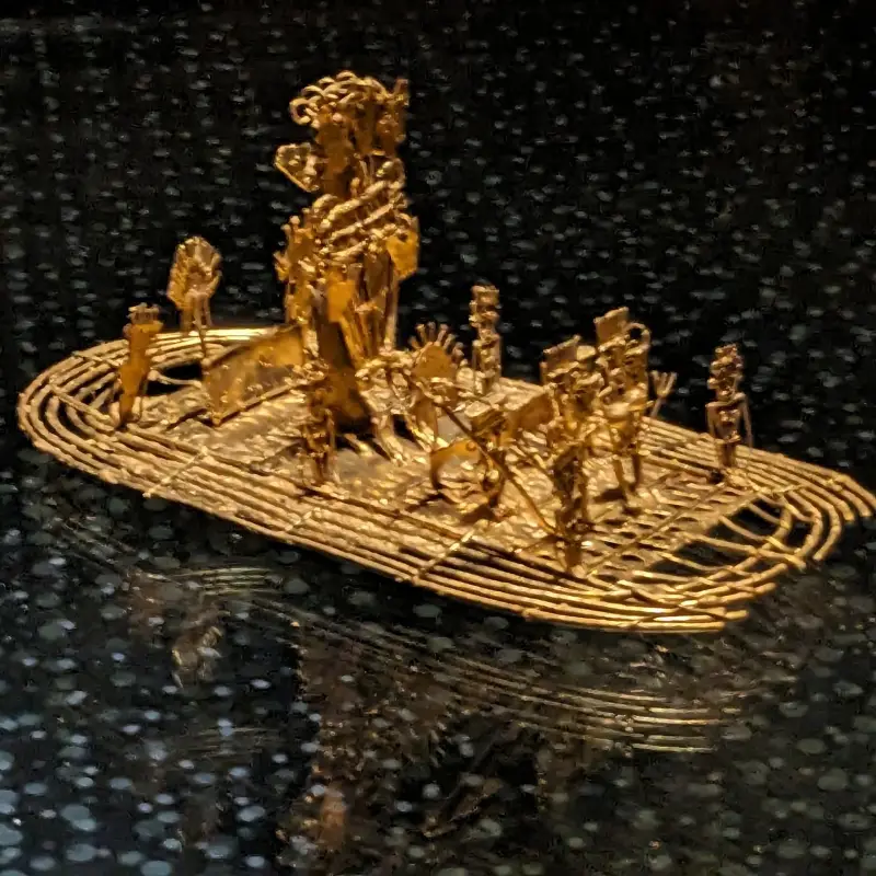 Visiting the Gold Museum in Bogota, Colombia