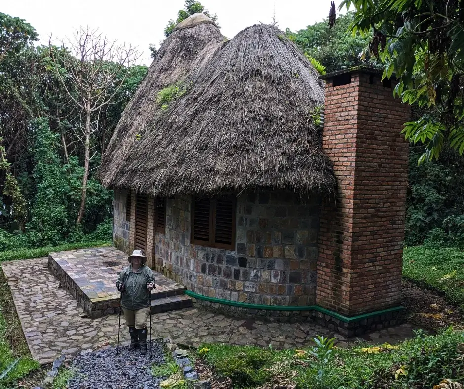 Me outside of our lodge in Kahuzi-Biega National Park