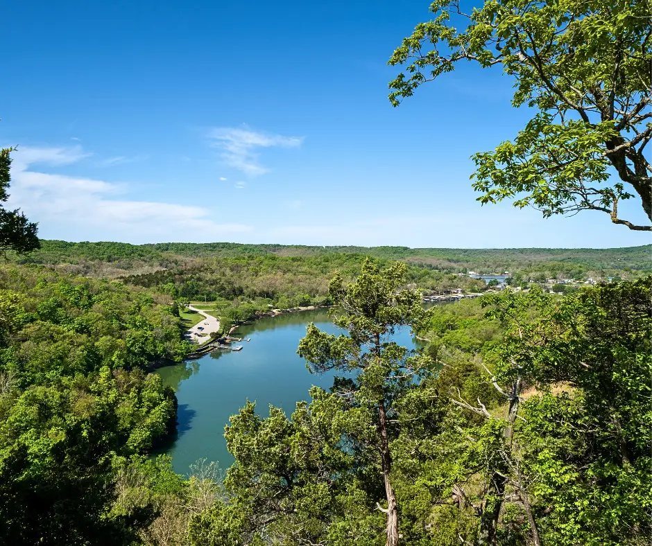 View of the Ozarks in Missouri