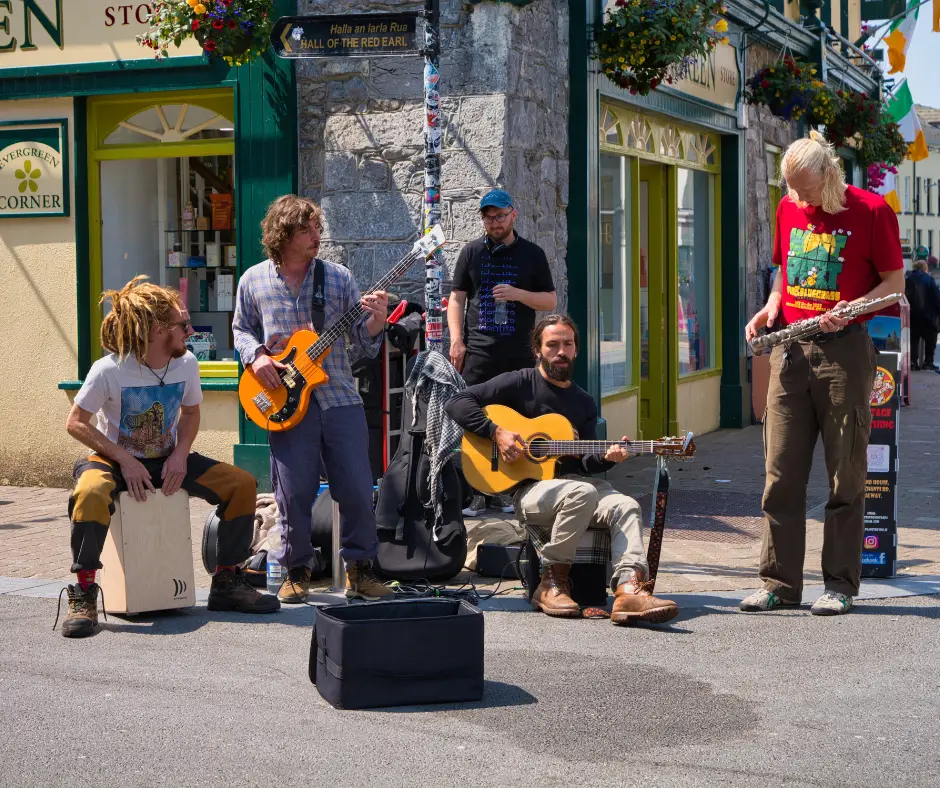 Musicians on the street in Galway, Ireland