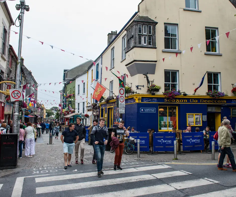 Quay Street in Latin Quarter, Galway