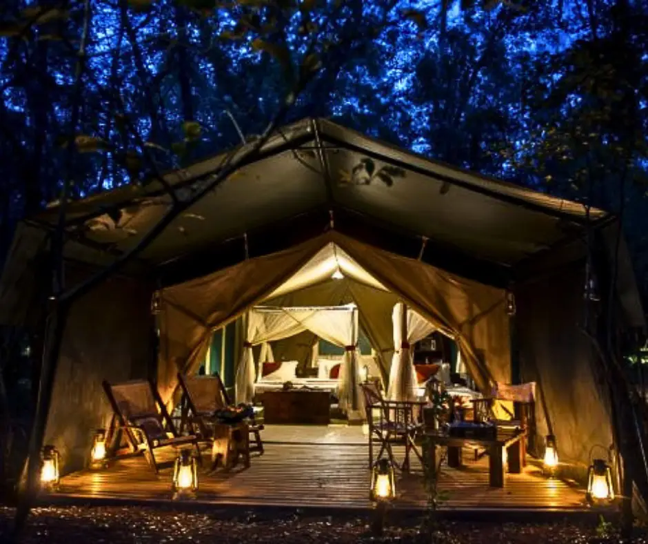 A tented camp in the Masai Mara
