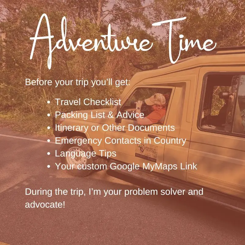 Step 4: Adventure Time - pre trip and during trip assistance.