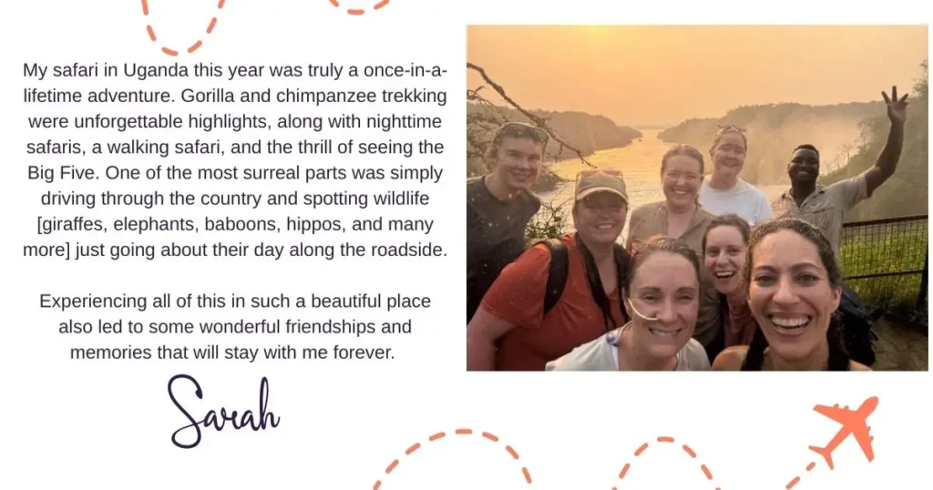 A testimonial for the small group Uganda safari.
