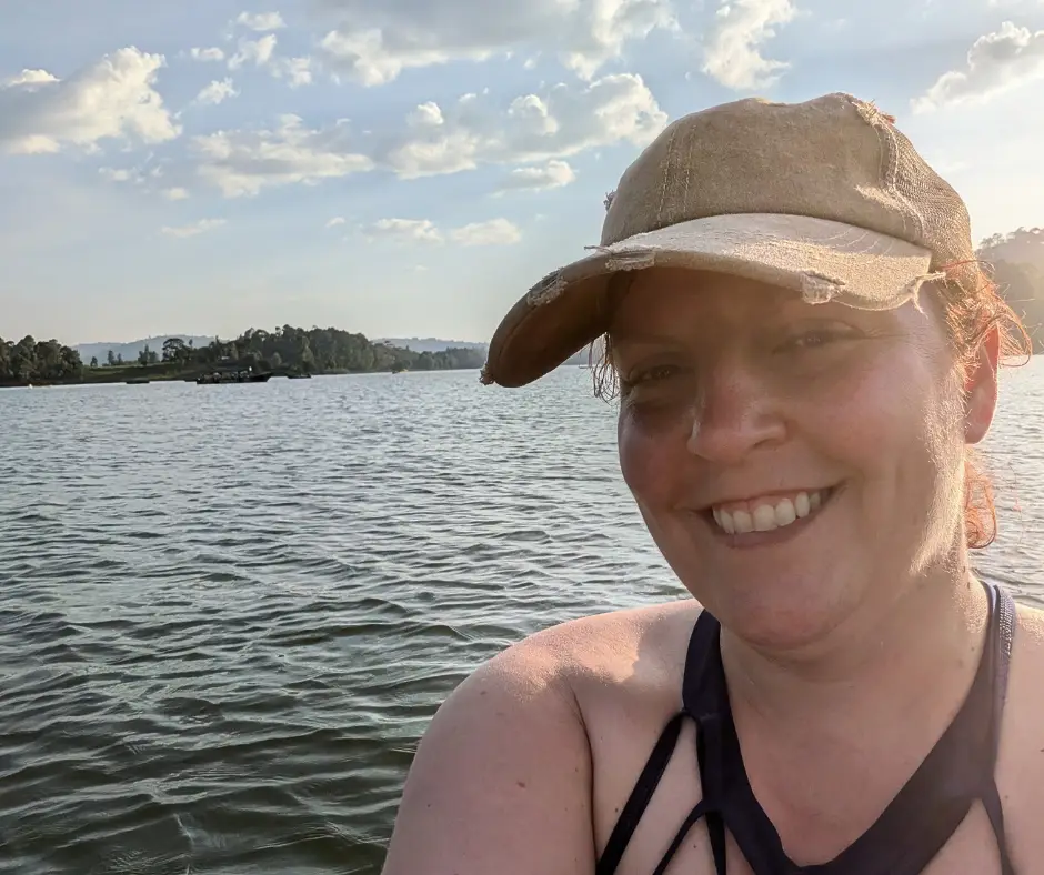 Me on the lake while kayaking.