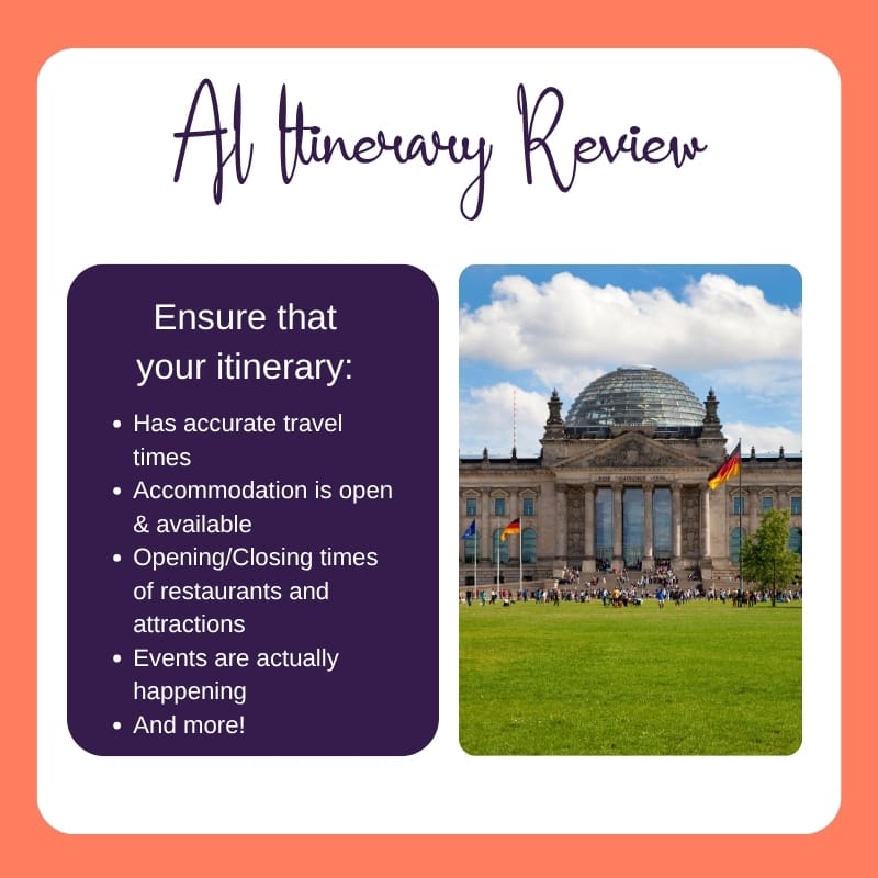 AI Itinerary Review Services