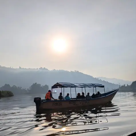 A boat on Lake Bunyonyi