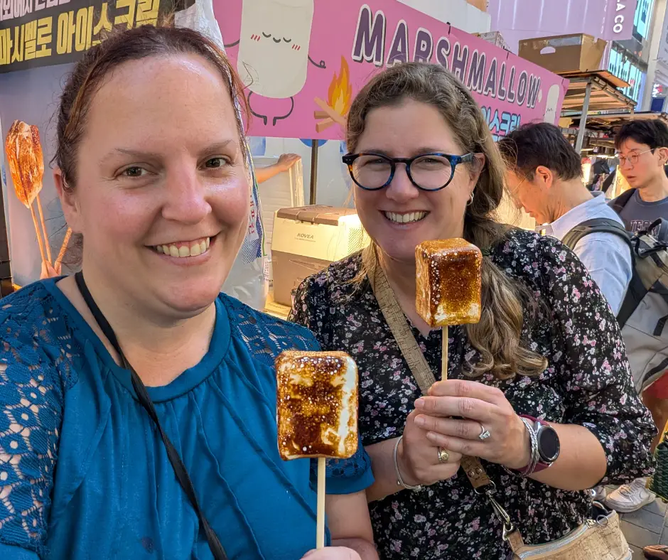 Me and Bronwen enjoying Smore Ice Cream