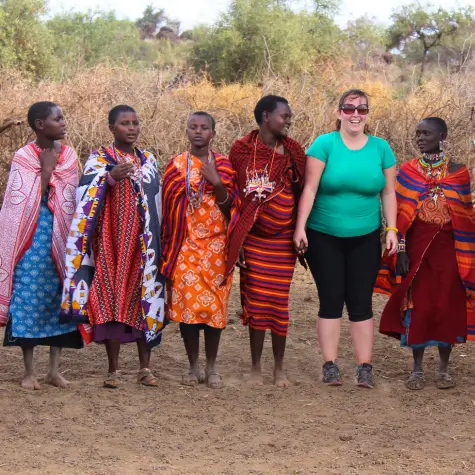Travelers with the Maasai people