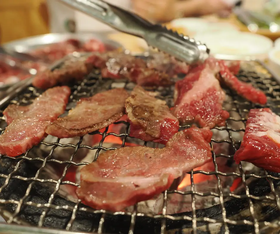 Close up of Korean BBQ
