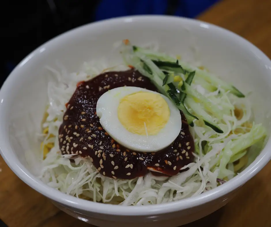 Bibim naengmyeon a korean dish.