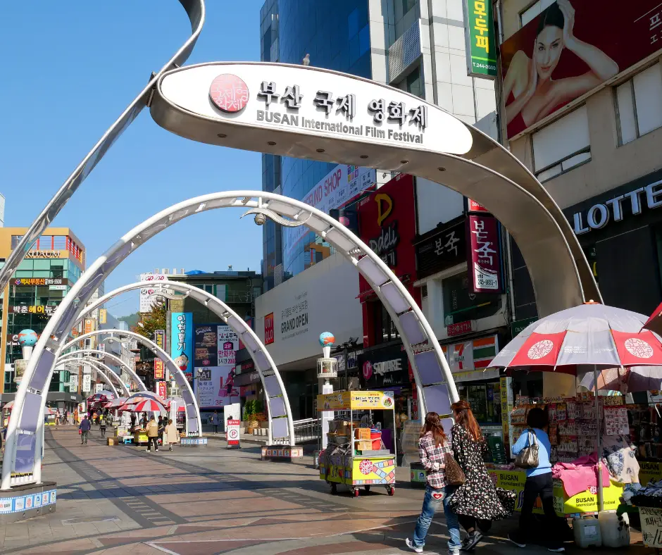 BIFF Square & the International Film festival are some of the best things to do in Busan, South Korea. 