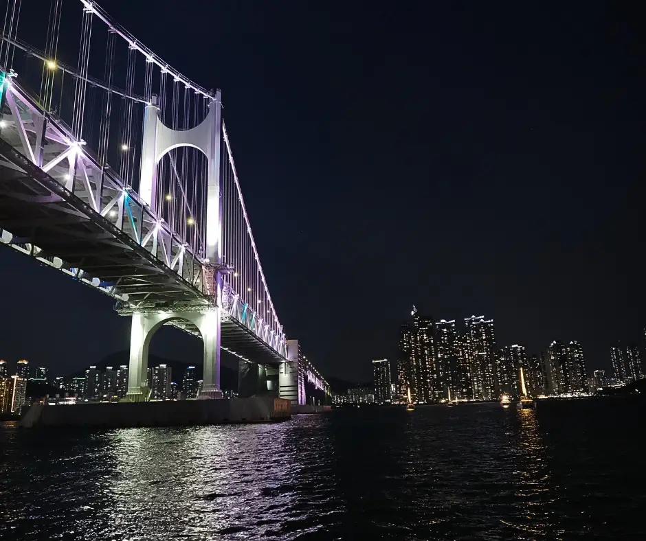 Gwangan Bridge, Busan, South Korea.