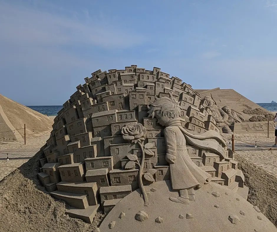 A sand design at Haeundae Beach