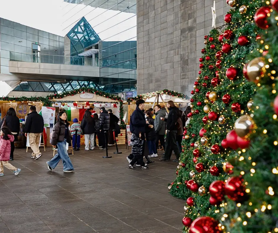 Holiday decorations in December in Busan. Photo from Deposit Photos. 